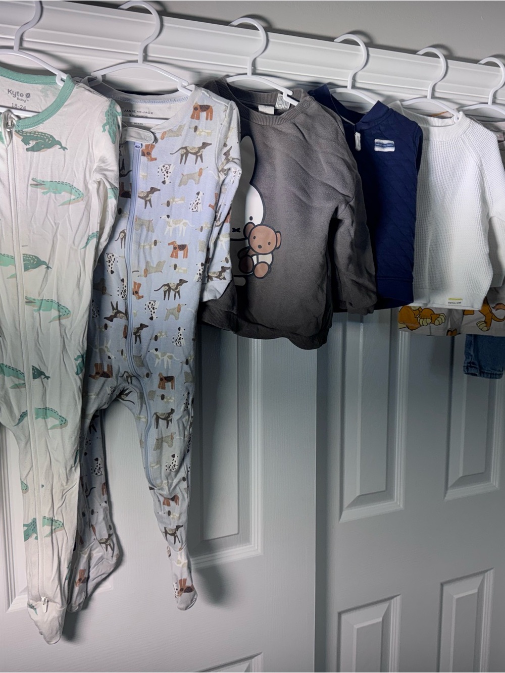 H&M Gray Bear Graphic Kids One-Piece